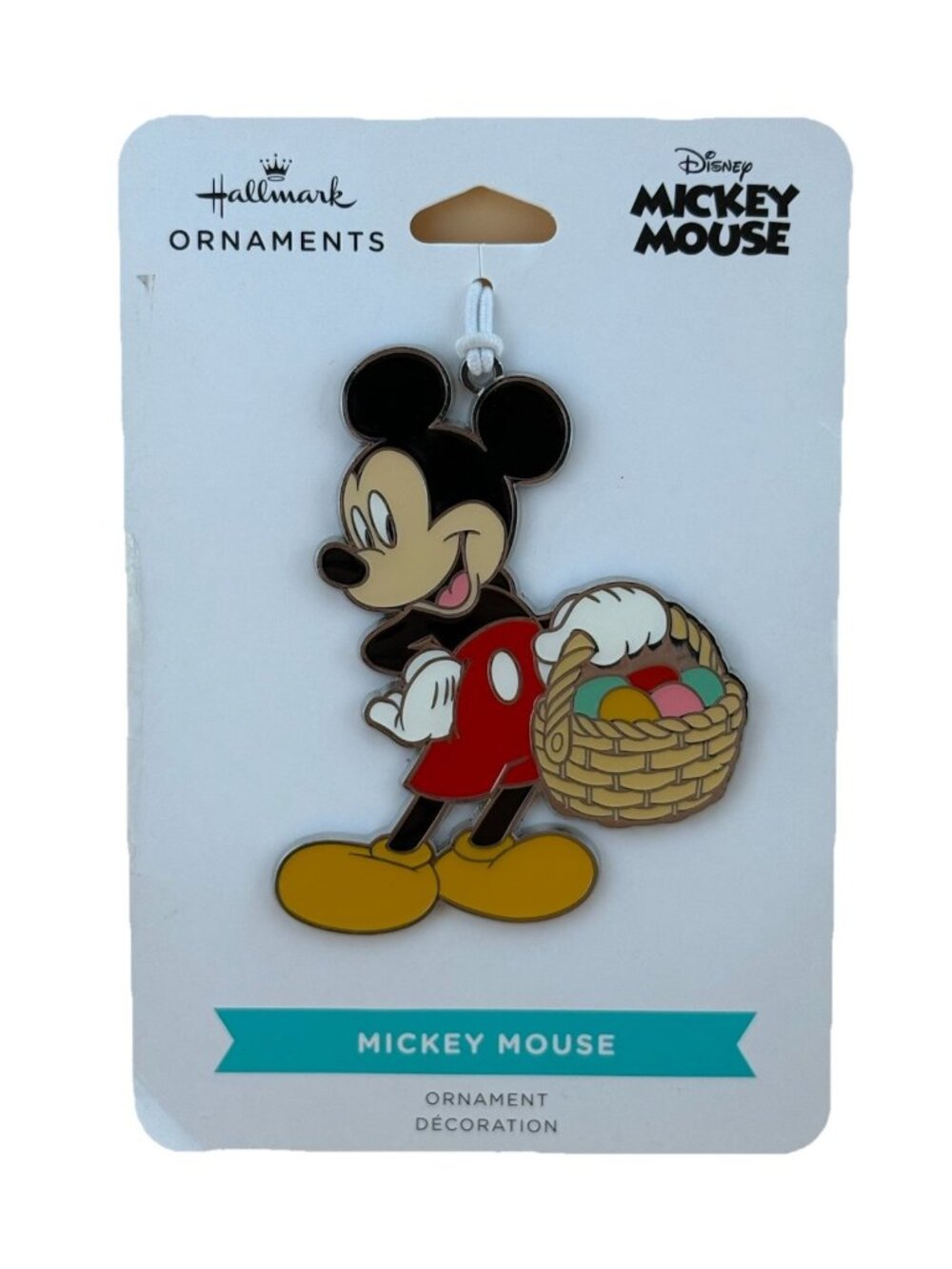 Hallmark Ornament Mickey Mouse Disney Easter Basket New Metal Spring